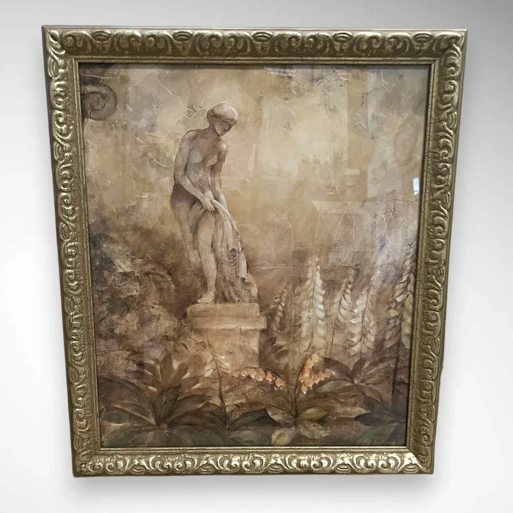 2 Large Framed Sepia-Toned Beautiful Prints By Artist Albene Hristova